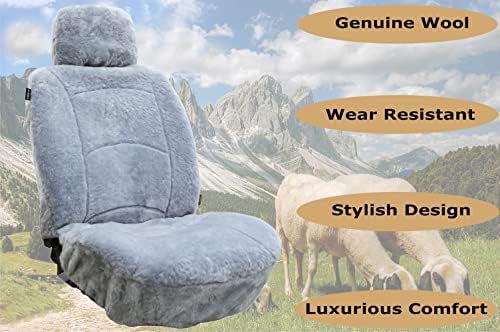 Prava ovčja sjedala lambkin sjedala pokrivač zimskog autosjedalice za sjedalo janje od vune ovčje kože Fuzzy