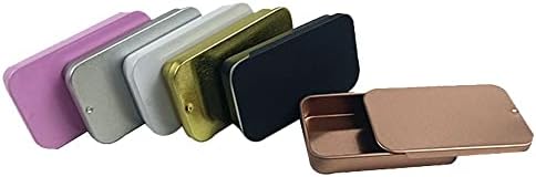 Metalna pravokutna prazna mini metalna kutija, Casty Case Prazne limenke za skladištenje nakita Kućni organizator