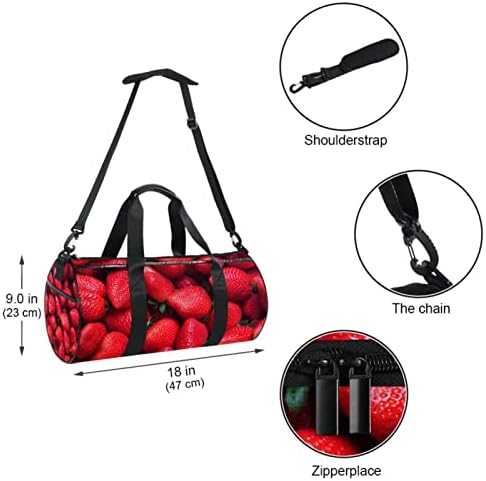 Mamacool jagode torba za nošenje preko ramena platnena putna torba za teretanu Sport Dance Travel Weekender