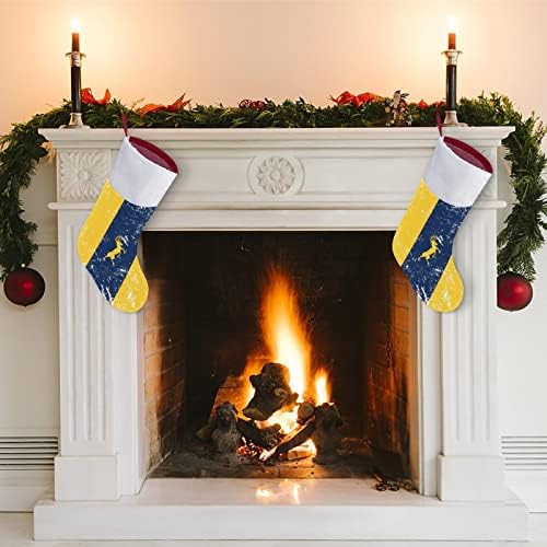 Michigan State Flog Božićna čarapa Viseće čarape Ispis Xmas Tree Kamin Dekoracije
