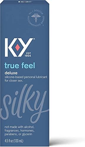 K-Y Istinski osjećaj lube, lično mazivo, silikonska formula, sigurna za upotrebu sa kondomima, za muškarce,