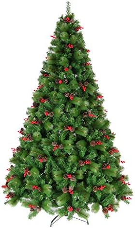 ZHAOSHUNLI PVC borovo drvo božićno drvo, snježno vještačko božićno drvo sa Šišarkama crvene bobice Hotel