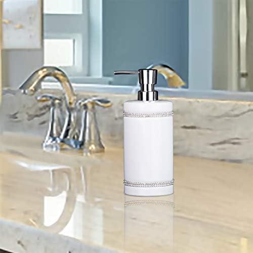 17 Oz ruka tečnost & amp; losion sapun dozator pumpa bočica keramička Bijela za kuhinju kupatilo Countertop