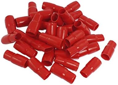 X-DREE 40 kom 12mm x 11mm Crvena meka PVC baterija Terminal čizme izolovani poklopci(40 Unids 12 mm x 11