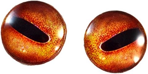 25 mm narančasto hobotnice očiju Taxidermy Irises Nautika Steampunk Stvorenje za umjetničke lutke skulpture
