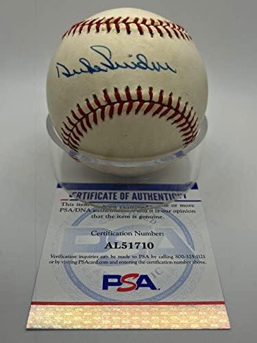 Duke Snider Brooklyn Dodgers potpisan autogram službeni MLB bejzbol PSA DNK - autogramirani bejzbol