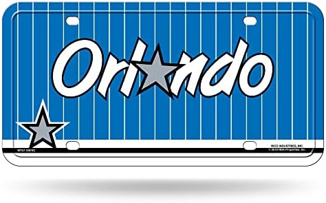 Rico Industries NBA Orlando Magic Metal Auto Tag 8.5 x 11 - odlično za kamion / automobil / SUV