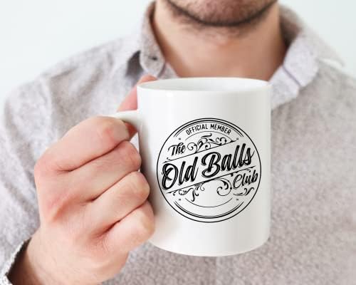 Old Balls šolja za kafu - smiješni pokloni za penziju ili rođendan za muškarce - jedinstveni Gag pokloni