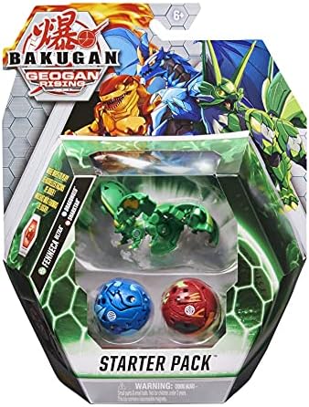 Bakugan Starter Pack 3-Pack, Fenneca Ultra, Geogan Rising kolekcionarske akcione figure, Dječije igračke