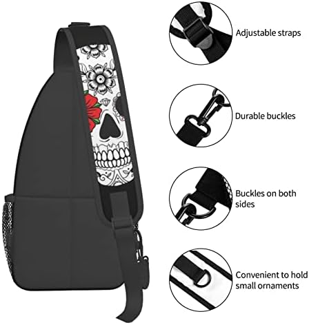 FBCAL torbe s lubanjem i ružinim grudima Crossbody Rending ruksak za planinarenje Pješački dan za žene Muška