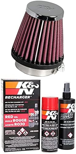 K & N Universal CLAMP-on zračni filter: Visoke performanse, premium, zamjenski motor: 1,9375 , visina filtra: