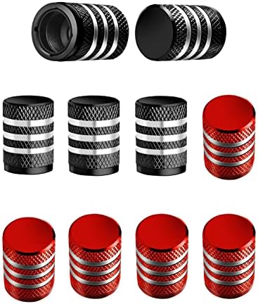 Matične kape za ventil za crvene gume - klip zraka za gume Metal s plastičnim oblogom korozijskim otpornim
