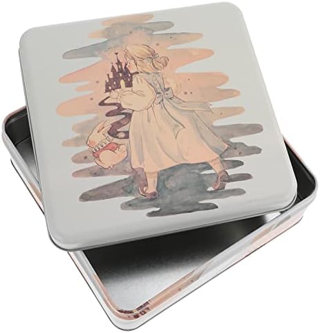 Luxshiny kanister od nerđajućeg čelika limenka za kolačiće, kvadratna tegla za kolačiće metalna kutija za