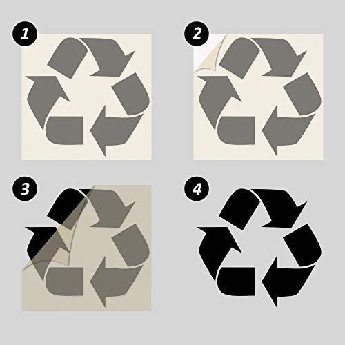 Ignixia reciklirajte naljepnicu za kantu za smeće za organiziranje kontejnera za smeće, reciklirajte znak