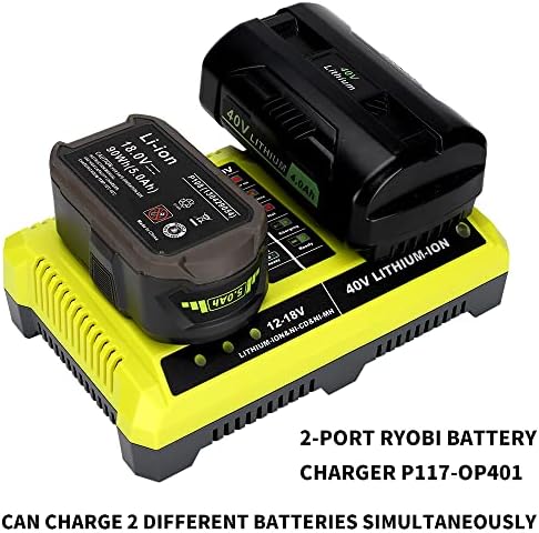 Za punjač RYOBI 18V 40V, punjač baterije za baterije za RYOBI 40V LI-ION OP4040 OP4026 OP4030 OP4050 OP4060A