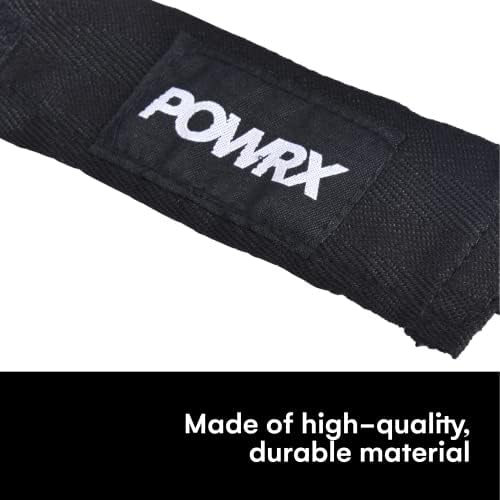 Powrx Gel-podstavljeni oblozi - profesionalni crni po mjeri dizajnirani za boks, kickboxing i MMA, poboljšana
