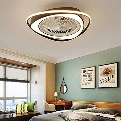 JJKUN Stropna svjetlost sa ventilatorima LED aluminij i ABS ventilatorska svjetla Spavaća soba Nevidljiv