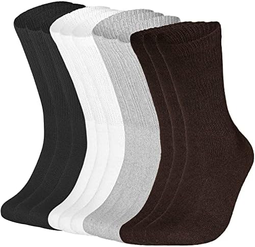 Posebne osnovne osnove 12 parova pamučne dijabetičke čarape za muškarce i žene - nevezing extra široki vrh