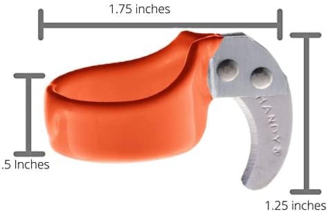 Originalni praktični sigurnosni nož-Pomoćni prstenasti nož za prst sa oštrim, zakrivljenim sečivom-veličina prstena 10-crna-standardna sečiva-tuce-by Handy kanap nož