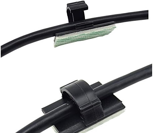 Honbay 100 komada Ljepljivi kabeli kabel Držač kabela za kabel za automobile GPS, kancelarijski i kućni