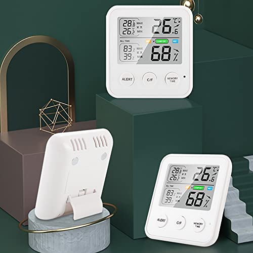 GUANGMING-LCD digitalni mjerač temperature vlažnosti unutrašnji elektronski higrometar termometar vremenska stanica za spavaću sobu ured za djecu kupatilo cvjetna soba Crna