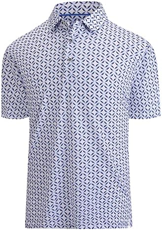 Damipow Premium golf majice za muškarce suho fit performans polo majica kratkih rukava kratkih rukava
