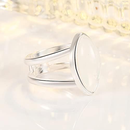 2023 novi ženski pozlaćeni 925 Srebrni Vintage bijeli prsten od dragog kamenja nakit pokloni prsten Retro