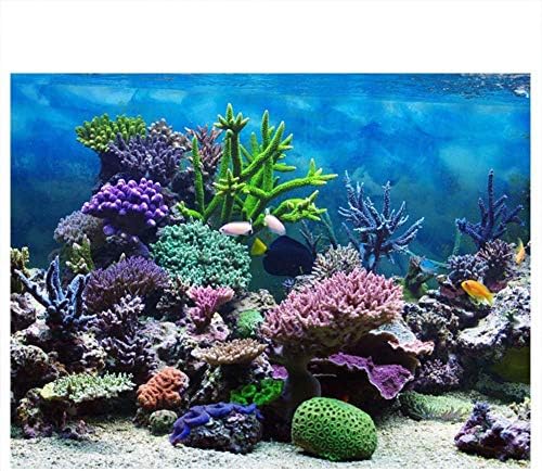 MUMUSUKI PVC ljepilo Podvodni koralj akvarijum riblje pozadinska pozadinska pozadina backdrop Početni kancelarijski