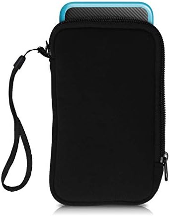 kwmobile torbica za nošenje kompatibilna sa Nintendo 2DS XL - neoprenska konzolna torbica sa patentnim zatvaračem-Crna