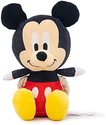 Zaključite Disney pse Igračka, Mickey Mouse Chibi sjedeći poze igračaka za kućne ljubimce, plišana sa konopom