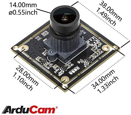ArduCAM 1080p Low Light WDR USB modul kamere za računar, 2MP 1/2, 8 CMOS IMX291 širokougaona Mini UVC ploča