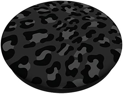 Slatka crna leopard obrazac obračuna za žene na crnim popsockets Popgrip: zamenski zahvat za telefone i