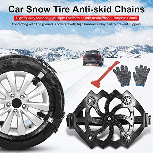XCQ 8 komada / set automobila za snijeg, gume, zimska sigurnost na cestama, podesiva zaštita od snijega,