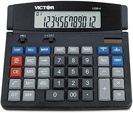 Victor, 1200-4, Business Desktop kalkulator, 12-znamenkasti LCD, 2 / paket, prodaje se kao 1 paket
