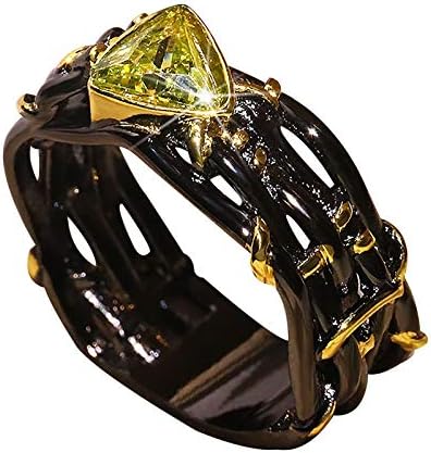 Prstenje Veličina 6 prsten modni poklon ličnost nakit nakit intarzija dvobojni prstenovi Ženski prstenovi