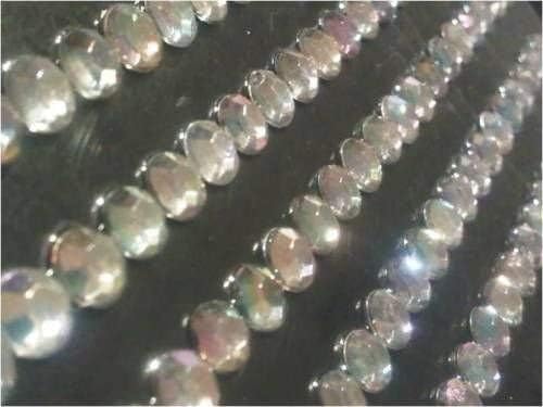Craftbuddyus 252 kom 5 mm Ab Clear Samoljepljivi Diamante Trake za štampu na žitovima od kristala