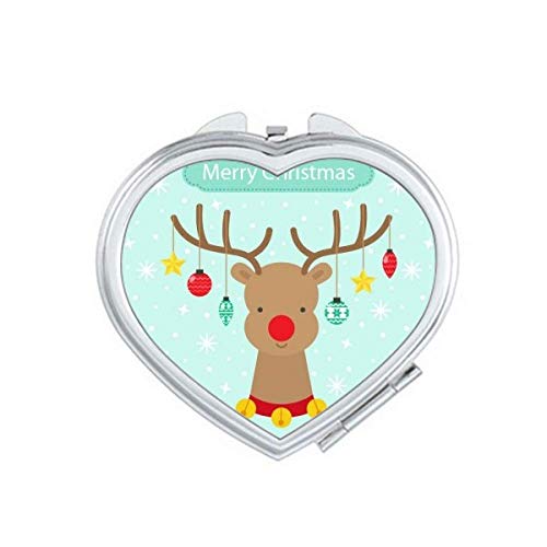 MAS Snowflake Star Deer Festivalsko zrcalno uvećanje Ponovno prenosni ručni džepni šminka