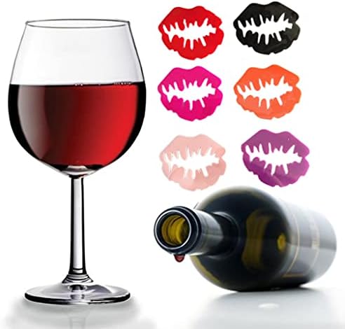 Ruzida Wine Glass markeri Set 18 usne brada silikon piće staklo čari Tags identifikacija Cup oznake znakovi