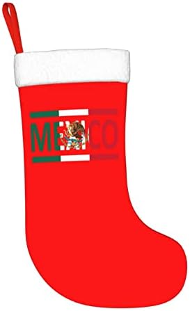 COSTEDWARF Meksička zastava Christma čarape Xmas Dekoracije za božićne čarape za Xmas Holiday Party poklone