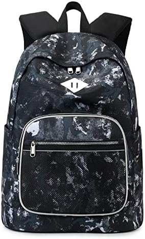 Cusangel Dječiji ruksak za školu, lagani vodootporni ležerni ruksak Crni veliki ruksak za osnovnu predškolsku
