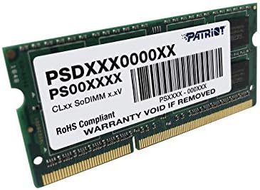 Patriot 1.35 V 8GB DDR3 1600mhz PC3-12800 CL11 SODIMM memorije PSD38G1600L2S