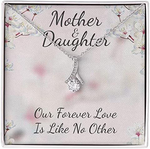 Nakit za karticu poruke, ručno rađena ogrlica - personalizirana poklona Majka i kćer kao da nijedna druga