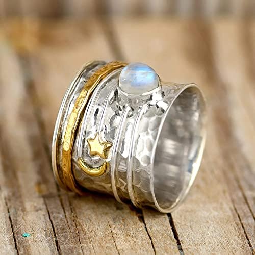 Dainty prstenovi za žene, elegantno zlato kristalno obećanje prstenovi koje odgovaraju vintage srebrnim