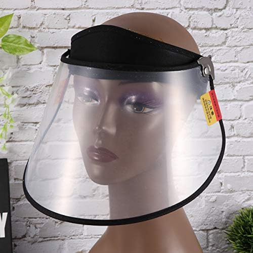 Crna Podesiva kuhinjska kapa otporna na ulje Vanjska kapa prozirna maska za lice zaštita od sunca dekor