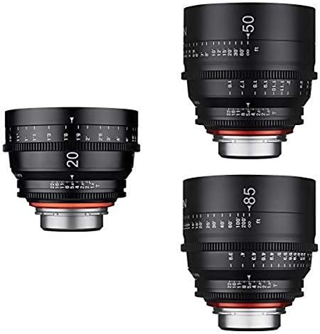 Xeen by Rokinon 3 Lens High Speed Pro Cine Lens Bundle za pl nosač - 20mm + 50mm + 85mm