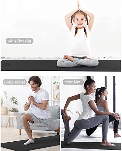 Yfbhwyf prostirka za jogu-Premium prostirka za jogu i fitnes debljine 2 mm, podrška i stabilnost, vrhunski