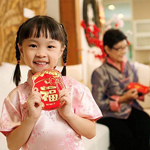 12 komada kineske Nove godine crvene koverte, godina zeca Veliki Kineski Hongbao godina 2023 crveni paketi