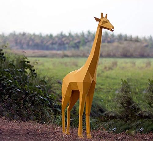 WLL-DP 3D Giraffe Papir Skulptura Pred-rezani papir za obrtni papir Igračka Geometrijska DIY Origami puzzle