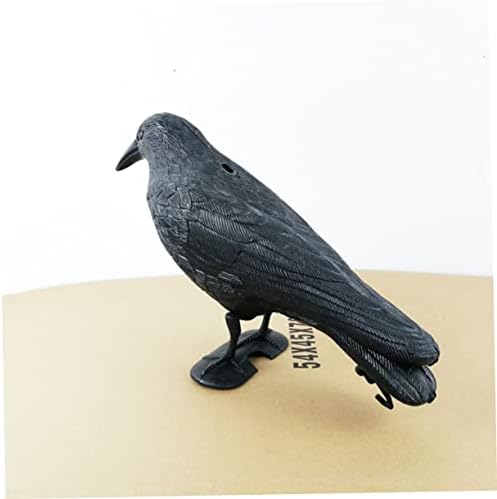 Amosfun Dekoracija Doma Crni Kućni Dekor Crna Trim Home Desktop Ornament Crow Figurine Decor Crow Kip Ukrasite