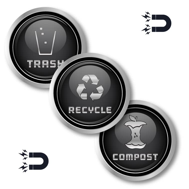 Simbol logotipa za recikliranje i smeće-elegantan zlatni izgled kanti za smeće, posuda i zidova-laminirana